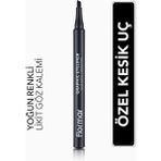 Flormar Grafik Göz Kalemi Kesik Uçlu Siyah 001 Black- 8690604478507 Uzun Süre Kalıcı ve Suya Dayanıklı