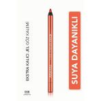 Flormar Işıltılı Kalıcı Göz Kalemi (Turuncu) - Extreme Tattoo Gel Pencil - 008 Orange Pop