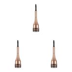 Flormar Kaş Maskarası ve Kaş Farı- Brow Pomade Brown 8690604572205 32000061-003 One Size (3 paketi)