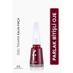Flormar Klasik Parlak Bitişli Yüksek Pigmentli Oje -nail Enamel-075 Baroque Bordeaux New- 8682536035736