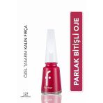 Flormar Klasik Parlak Bitişli Yüksek Pigmentli Oje - Nail Enamel -127 Berry Nuances New