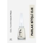 Flormar Klasik Parlak Bitişli Yüksek Pigmentli Oje - Nail Enamel- 227 Mılk Foam New- 8682536035798