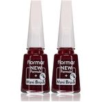 Flormar Klasik Parlak Bitişli Yüksek Pigmentli Oje Nail Enamel 306 Lost in Bordeaux New (2 paketi)