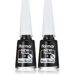 Flormar Klasik Parlak Bitişli Yüksek Pigmentli Oje Nail Enamel 313 Black Minimalism New (2 paketi)