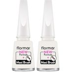 Flormar Klasik Parlak Bitişli Yüksek Pigmentli Oje Nail Enamel 319 White Dance New (2 paketi)