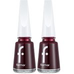 Flormar Klasik Parlak Bitişli Yüksek Pigmentli Oje Nail Enamel 352 Blackstar Red New (2 paketi)