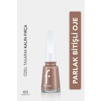 Flormar Klasik Parlak Bitişli Yüksek Pigmentli Oje -nail Enamel- 472 Caramel Latte New- 8682536036221