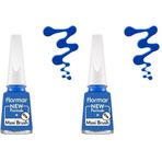 Flormar Klasik Parlak Bitişli Yüksek Pigmentli Oje Nail Enamel 487 Navy Blue New (2 paketi)
