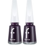 Flormar Klasik Parlak Bitişli Yüksek Pigmentli Oje Nail Enamel 492 Eggplant New (2 paketi)