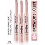 Flormar Kremsi Dokulu Brow Up Highlighter Pencil Aydınlatıcı Kalem Seti- Pembe Altın (002 Rose Gold)