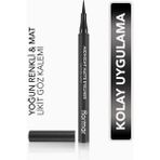 Flormar Mat Likit Kalem Eyeliner - Midnight Matte Eyeliner - 001 Black - 8690604532292