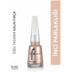 Flormar Maxi Brush Sedefli Parlak Oje PL450 Salmon Dust 11 ml Özel Tasarım Kalın Fırça