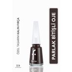 Flormar Nail Enamel 514 Bitter Cocoa Klasik Parlak Bitişli Yüksek Pigmentli Oje