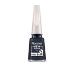 Flormar Nail Enamel Yüksek Pigmentli & Parlak Bitişli Oje - PL398 BLUE BLACK NEW