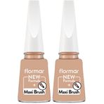 Flormar Nail Enamel Yüksek Pigmentli ve Parlak Bitişli Oje Fne 079 Beige Desert (2 paketi)