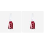 Flormar Nail Enamel Yüksek Pigmentli ve Parlak Bitişli Oje Fne 128 Bordeaux Scream (2 paketi)