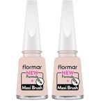 Flormar Nail Enamel Yüksek Pigmentli ve Parlak Bitişli Oje Fne 470 White Dream (2 paketi)