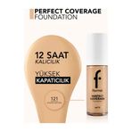 Flormar No:121 Golden Neutral Spf 15 Perfect Coverage Fondöten