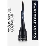 Flormar Özel Fırça Başlıklı Yoğun Pigmentli Mat Jel Eyeline -Gel Eyeliner-02 OCEANBLUE-8690604591886 1 Adet - Mavi