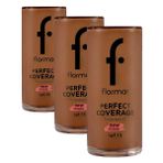 Flormar Perfect Coverage Yüksek Pigmentli & Yarı Parlak Bitişli SPF15 Fondöten (3 paketi)
