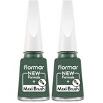 Flormar Sedefli Parlak Oje 454 Yeşil Nail Enamel (2 paketi)