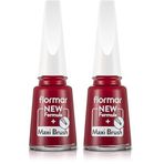 Flormar Sedefli Parlak Oje Kırmızı Nail Enamel (2 paketi)