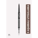 Flormar Triple Brow 3'ü 1 Arada Kremsi Dokulu Kaş Makyaj Kalemi - 001 BEIGE