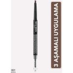 Flormar Triple Brow 3'ü 1 Arada Kremsi Dokulu Kaş Makyaj Kalemi 001 Renkli Özellikli