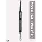 Flormar Triple Brow 3'ü 1 Arada Kremsi Dokulu Kaş Makyaj Kalemi - Gri