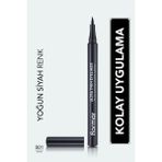 Flormar Ultra İnce Mat Göz Kalemi - Yüksek Pigmentli, Akma ve Bulaşma Yapmayan Siyah 001 (1 Adet)