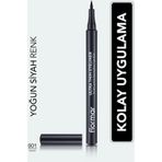 Flormar Ultra Ince Uçlu Eyeliner (SİYAH) - Ultra Thin Eyeliner - 001 Black - 8690604478491