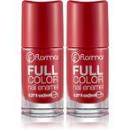 Flormar Yoğun Pigmentli Parlak Oje Full Color Nail Enamel Fc08 Optimistic Red (2 paketi)