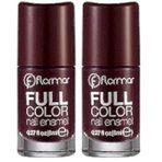 Flormar Yoğun Pigmentli Parlak Oje Full Color Nail Enamel Fc40 Royal Maroon (2 paketi)