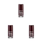 Flormar Yoğun Pigmentli Parlak Oje Full Color Nail Enamel Fc40 Royal Maroon (3 paketi)