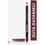 Flormar Yoğun Renk Veren Suya Dayanıklı Mat Dudak Kalemi (231 Soft Berry Stain) 8690604111312
