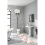 Florya Lazer Kesim Banyo 2'li Klozet Takımı St210117pu, Pembe, 50 x 60