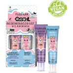 Floslek Canlandırıcı Dudak Bakım Seti (Yaban Mersinli Şeker Peeling+Tropikal Içerikli Maske) 2X14 gr