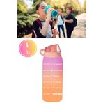 Flosoft 1 lt Turuncu Çift Renk Okul ve Sporcu Matarası