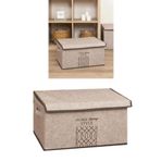 Flosoft Keçe Kapaklı Maxi Hurç Kutu, Çok Amaçlı Düzenleyici Kutu Organizer Sandık Maxi Boy 47X37X24 cm