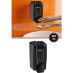 Flosoft Manuel Gagalı Köpük Sabun Dispenseri F246S, Duvara Monte Hijyenik Köpük Sabunluk 900 ml Siyah - Genişlik: 11 x 14 cm