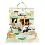 Floss and Rock 41P3658 Jungle Ahşap Figürlü Oyun Kutuları