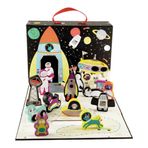 Floss and Rock 41P3659 Space Ahşap Figürlü Oyun Kutuları
