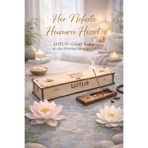 Flow Home Doğal Lotus Tütsü ,40 Adet Ahşap Kutulu Çubuk Tütsü, 60 Dakika Uzun Yanma, Yoga ,Huzur Kokusu