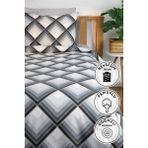 Flow Tek Kişilik Nevresim Takımı - Gri - 160 x 220 cm