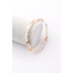 Flower Agate Doğal Taş Bileklik 6 mm Küre Kesim