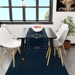 Flower Framed Runner-TR111, 140x45cm (İnce Keten, Uluslararası Yıkama Ve Solmama Sertifikası)