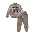 flower kids Kız Çocuk Üç İplik Pamuklu Şardonlu Bej Eşofman Takımı (bej, 6-7 yaş)