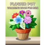 Flower Pot Coloring Book For Kids