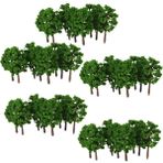 Flower World 100 Adet 1/150 Model Ağaçlar Mimari Binalar Sokak Yeşillik Bahçe Pot Dekor (Yurt Dışından)