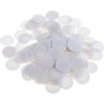 Flower World 100PCS Bingo Oyun Cips Masa Oyunları Jetonlar Count Eğlenceli Beyaz
